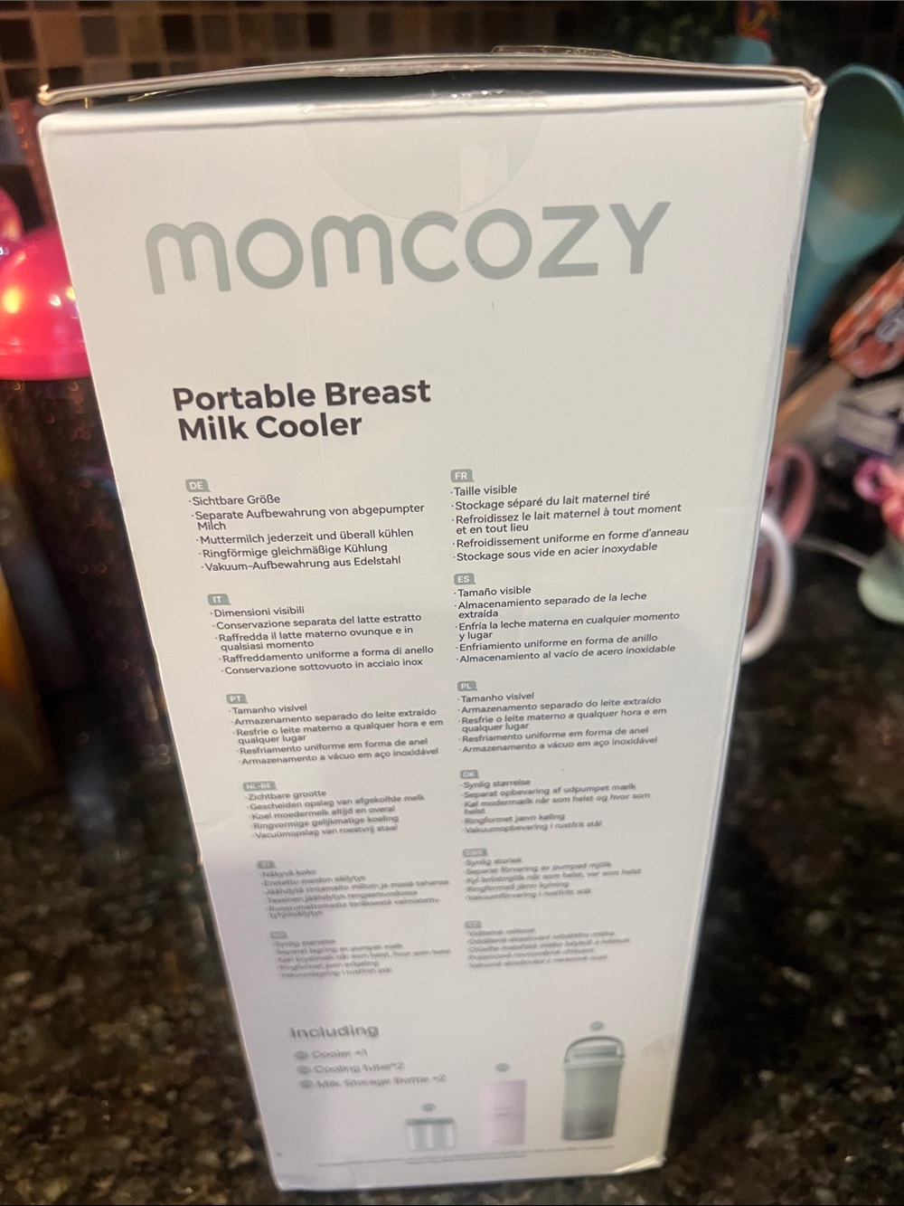 New MOMCOZY Portable Breast Milk Cooler - Sage Green - Picture 5 of 8